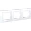 Unica Basic - cover frame - 3 gangs, H71 - white/white thumbnail 4