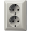 Socket outlet 2-gang socket outlet thumbnail 1