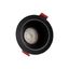 FIALE COMFORT ANTI - GLARE GU10 250V IP20 FI85x50mm BLACK round, reflector black, adjustable thumbnail 8