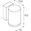 ENOLA OCULUS WL, single wall-mounted light anthracite 11W 1000/1100lm 3000/4000K CRI90 100° thumbnail 2