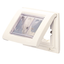 SELF SUPPORTING WATERTIGHT PLATE - FOR FLUSH-MOUNTING RECTANGULAR BOXES  - IP55 - 3 GANG - CLOUD WHITE - PLAYBUS thumbnail 1