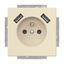 20 MUCB2USB-82-500 Socket Earthing pin with USB AA ivory white - 63x63 thumbnail 2