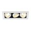 KADUX 3 GU10 Downlight, angular, matt white, max. 3x50W thumbnail 1