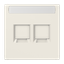 Centre plate for MJ f. 2 sockets LS1969-2NAAT thumbnail 2