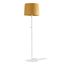 SAMBA WHITE FLOOR LAMP YELLOW RIBBONED LAMPSHADE ø thumbnail 1