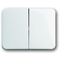 1785-24G Rocker Switch/push button Two-part rocker studio white - alpha thumbnail 1