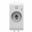 ONE-WAY SWITCH 2P 250V ac - 10AX - WITH KEY - SYMBOL 0/1 - 1 MODULE - GLOSSY WHITE – CHORUSMART thumbnail 2