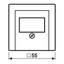 Centre plate for loudspeaker socket A569PLTWW thumbnail 5