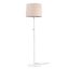 SAMBA WHITE FLOOR LAMP BEIGE RIBBONED LAMPSHADE ø4 thumbnail 1