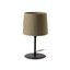 SAMBA BLACK TABLE LAMP GREEN RIBBONED LAMPSHADE ø2 thumbnail 1