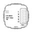 UP room controller, RAL9010 glossy 55x55, 5-30C, AC 230V, 16 A relay output 1 NO contact, PWM / 2 point control, switch, TA, LED displays thumbnail 3