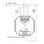 Flush-mounted thermostat as room controller, AC 230V, 1NO contact, 10 A, white backlighting thumbnail 4