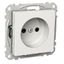 Exxact single socket-outlet unearthed screw white thumbnail 2