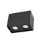 CHLOE DUO 2XGU10 IP20 rectangle black regulated eye thumbnail 4