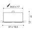 KADUX 2 ES111 Downlight, angular, matt white, max. 2x50W thumbnail 2