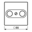 Centre plate for TV-FM-SAT socket A561PLTVWW thumbnail 4