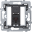 1 RJ11-connection UTP, flat model, incl. flush-mounting frame 71 x 71 thumbnail 2