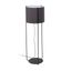 DRUM BLACK FLOOR LAMP GREY LAMPSHADE 1XE27 thumbnail 1