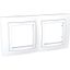 Unica Basic - cover frame - 2 gangs, H71 - white/white thumbnail 3