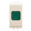 SINGLE INDICATOR LAMP - GREEN - 1 MODULE - IVORY - CHORUSMART thumbnail 1