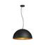 FORCHINI M PD-1 pend. lamp, E27, max. 40W, round, black/gold thumbnail 1