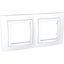 Unica Basic - cover frame - 2 gangs, H71 - white/white thumbnail 4