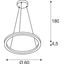 ONE 60 PHASE 24W 820/1240lm 130ø ?90 230V 2,7/3K brass thumbnail 2