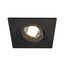 NEW TRIA XL SQUARE GU10 Downlight, matt black thumbnail 1