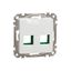 Sedna Design & Elements, plate SYSTIMAX cat5e 6 UTP, white thumbnail 2