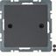 Blind plug centre plate, screw-on, Q.1/Q.3, ant. velvety, lacq. thumbnail 1
