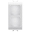 DOUBLE INDICATOR LAMP - OPAL - 1 MODULE - GLOSSY WHITE - CHORUSMART thumbnail 1