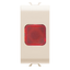 SINGLE INDICATOR LAMP - RED - 1 MODULE - IVORY - CHORUSMART thumbnail 1