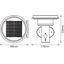 ENDURA® STYLE SOLAR DOUBLE CIRCLE Wall Sensor Double Circle 6W Black thumbnail 3