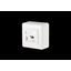 Modul wall outlet surface mounted 1 port unequipped pure white thumbnail 2