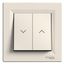 Asfora - roller blind pushbutton - lift terminals - cream thumbnail 3