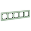 Real glass frame, 5-gang, Emerald green, M-Elegance thumbnail 4