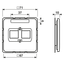 Center plate f. modular jack ACS CD569-21ACSWW thumbnail 5