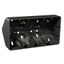 Exxact surface mounted box 2-gang corner box anthracite thumbnail 2