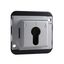 Roller shut. push-button insert f. cyl. locks, 2-pole, aluminium, Anti-vandalism thumbnail 3