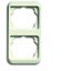 1732-22G Cover Frame alpha ivory thumbnail 1