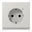 Schuko socket with LED pilot light LS1520-OLGLNW thumbnail 1