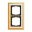 1723-838 Cover Frame Busch-dynasty® polished brass ivory white thumbnail 3