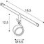 SALUNA, cable luminaire for TENSEO, QR-C51, chrome thumbnail 3