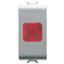 SINGLE INDICATOR LAMP - RED - 1 MODULE - TITANIUM - CHORUSMART thumbnail 2