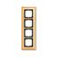 1724-836 Cover Frame Busch-dynasty® polished brass decor ivory white thumbnail 1