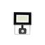 NOCTIS LUX 3 FLOODLIGHT 30W CW 230V IP44 150x190x53mm BLACK with PIR sensor thumbnail 2