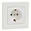 Asfora - single socket outlet with side earth - 16A white thumbnail 2