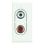 Double RCA audio socket Axolute white thumbnail 1