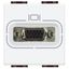 HD15 video socket LivingLight 2 modules white thumbnail 1