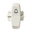 Renova - rocker - printed symbol BELL - for S100 switch - white thumbnail 3